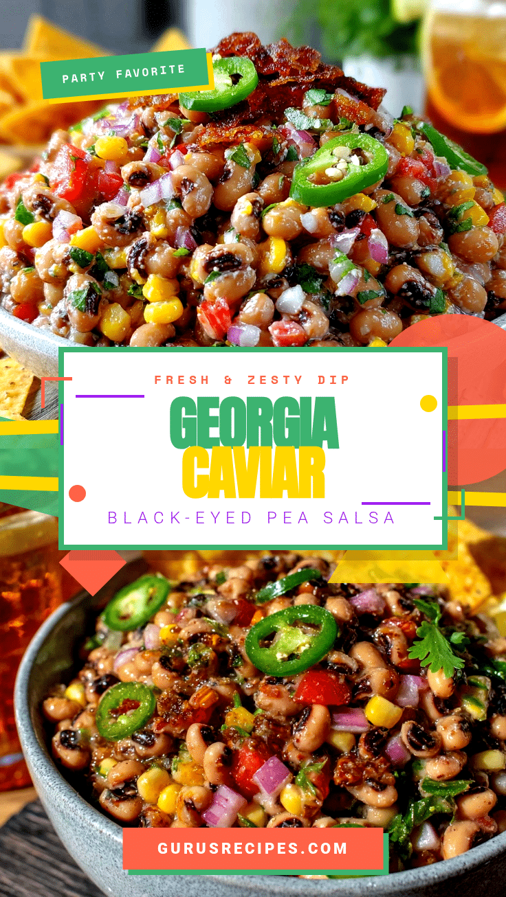 Georgia caviar black-eyed pea salad dip recipe