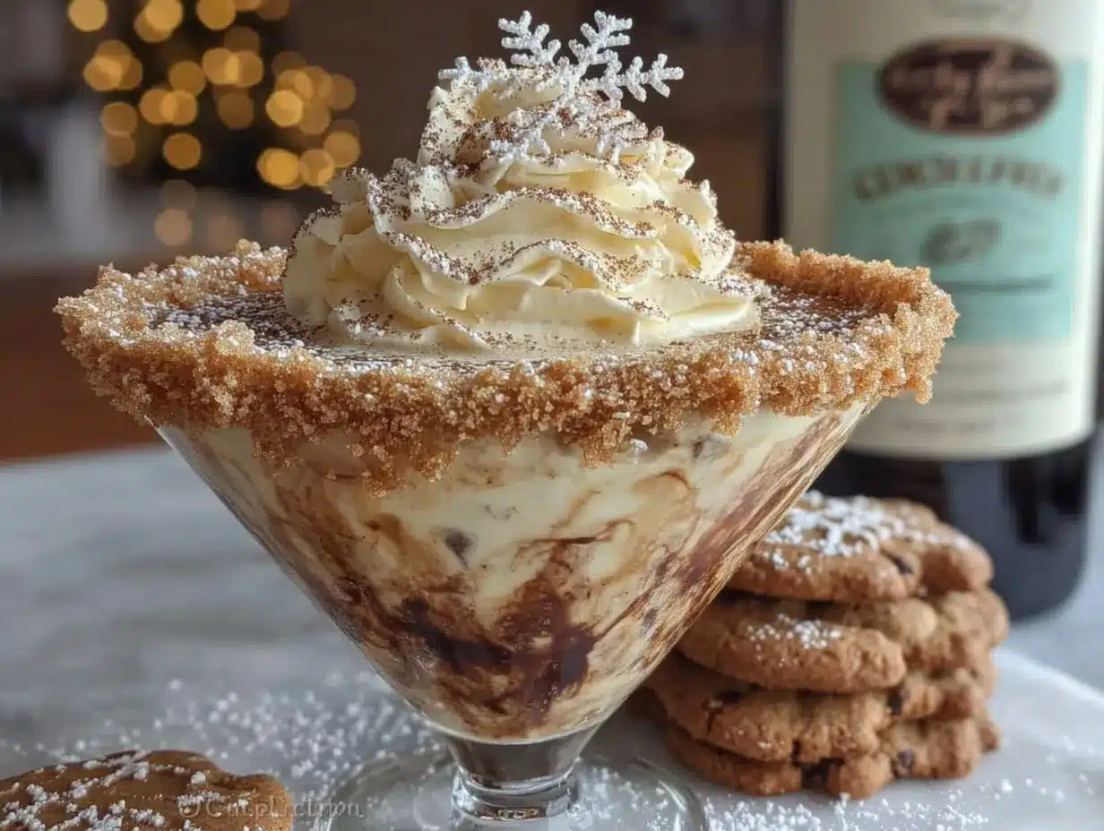 Gingerbread Espresso Martini preparation steps