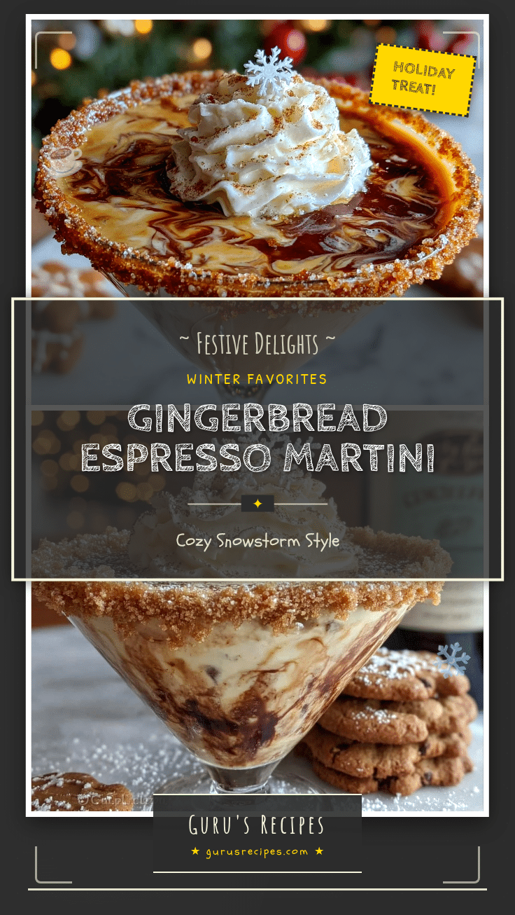 Gingerbread Espresso Martini recipe