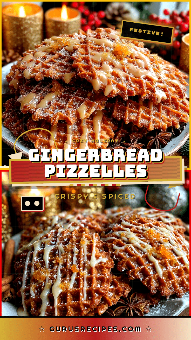 gingerbread pizzelles recipe