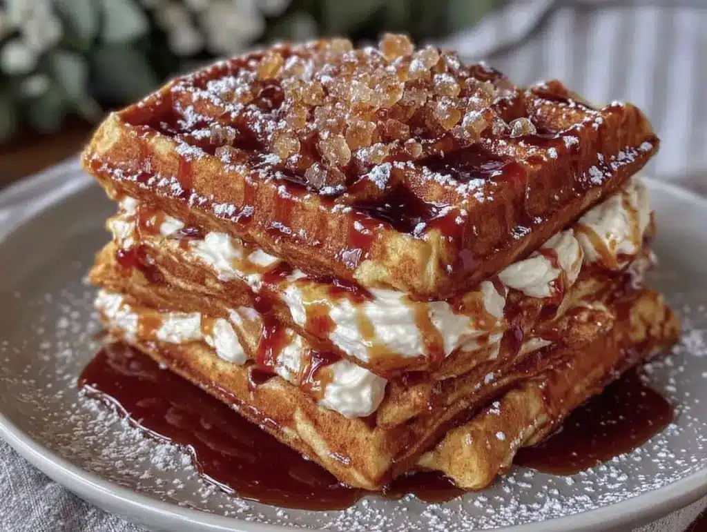 gingerbread waffles - featured image