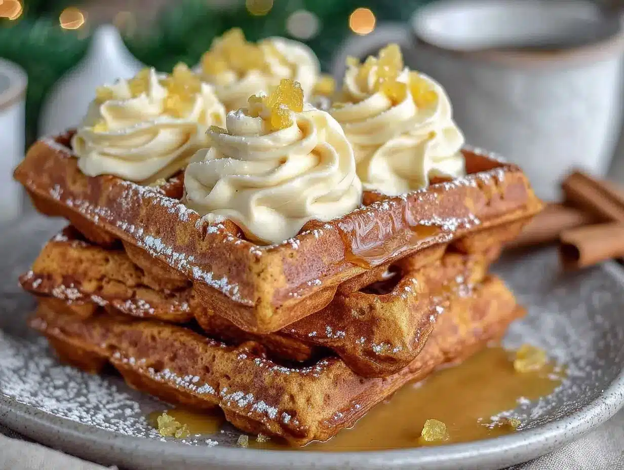 gingerbread waffles preparation steps