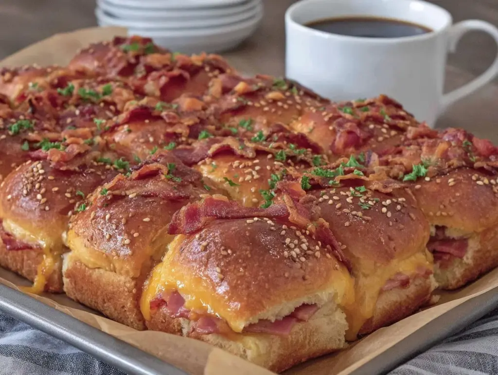 Ham and Cheese Breakfast Sliders - featured image