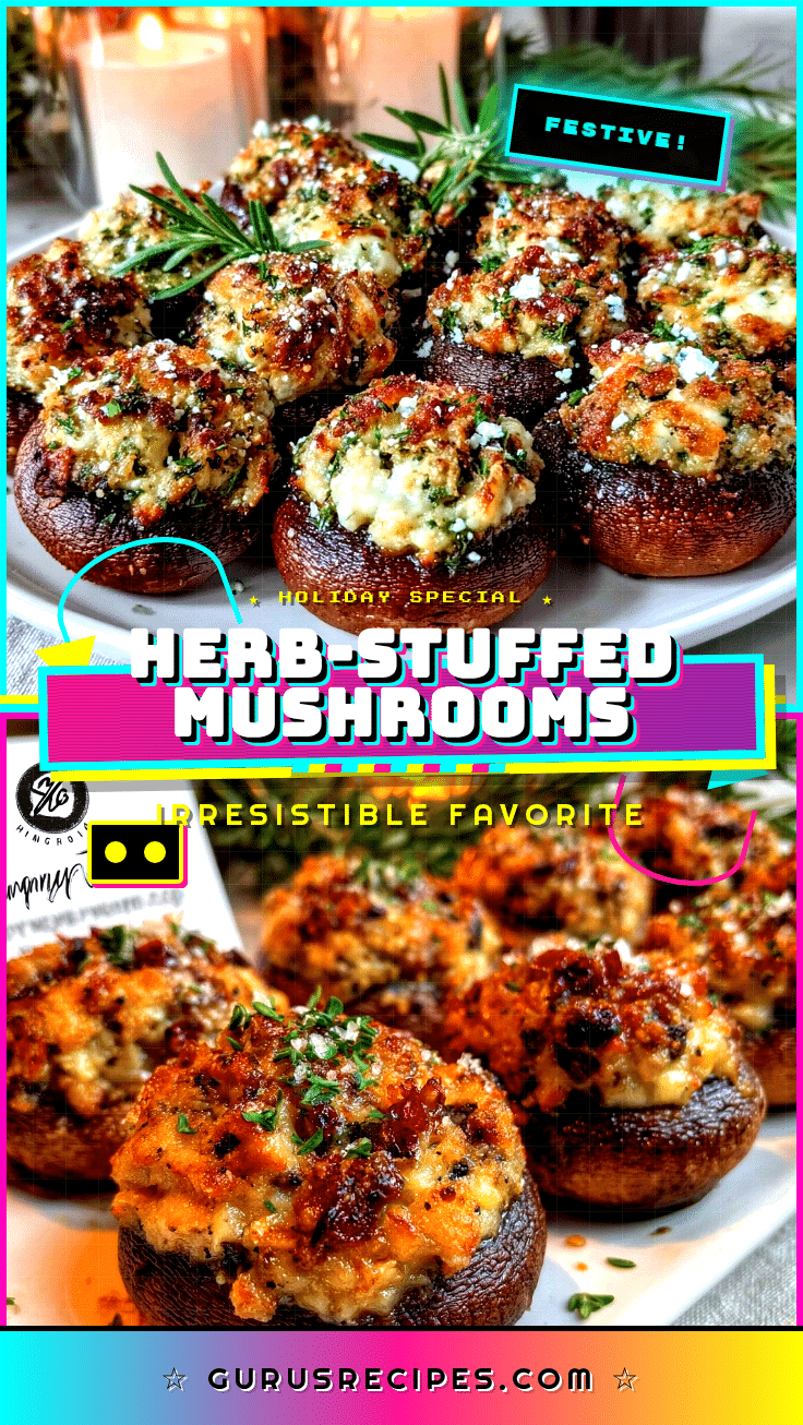 Herb-Stuffed Mushrooms recipe