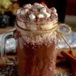 homemade hot chocolate mix in a jar - featured image