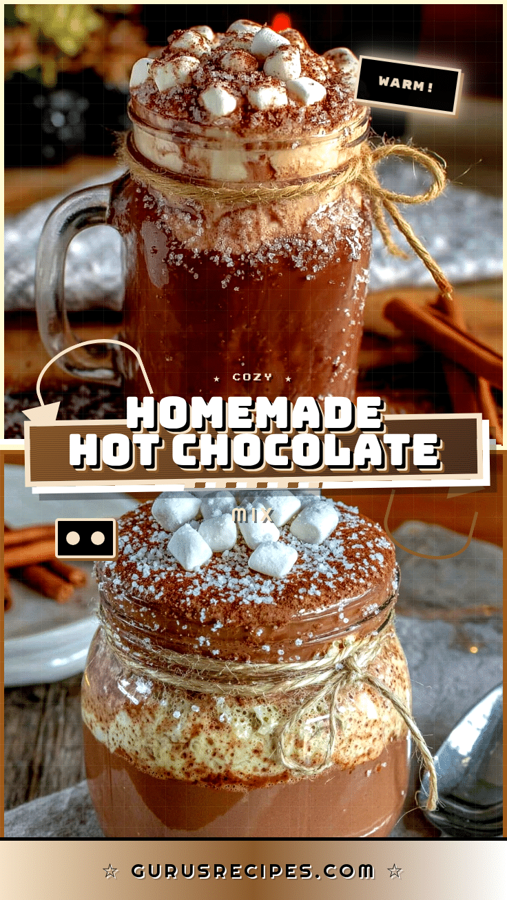 homemade hot chocolate mix in a jar recipe