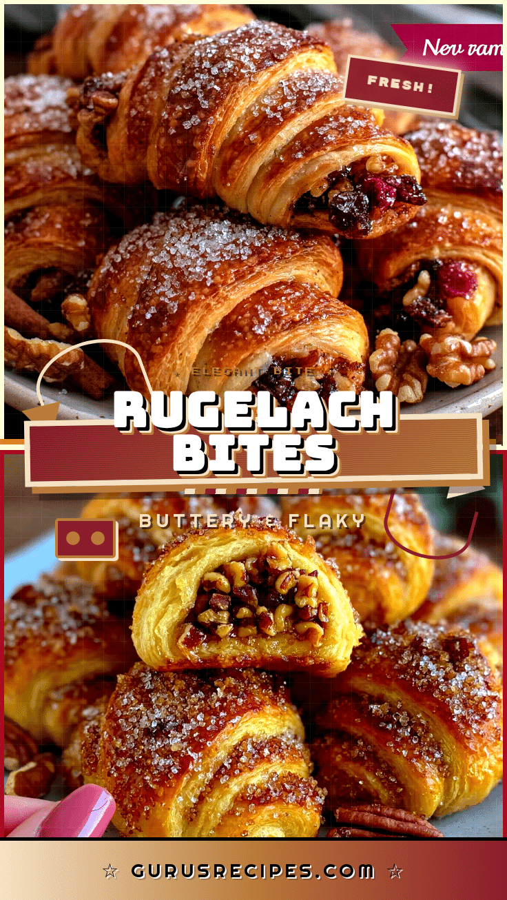 homemade rugelach pastries recipe