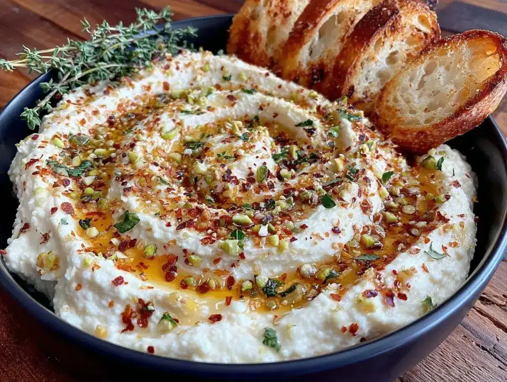 honey whipped feta dip - featured image