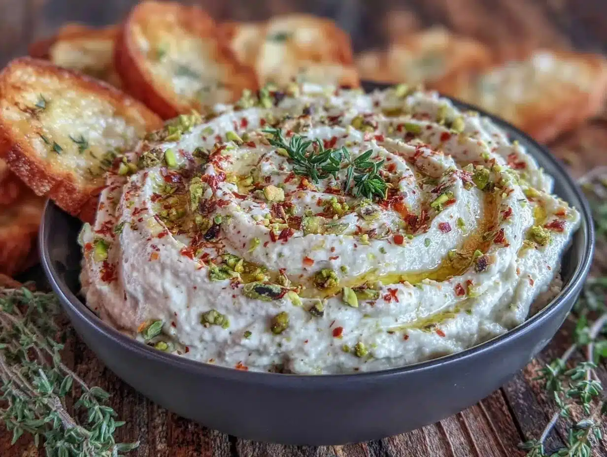 honey whipped feta dip preparation steps