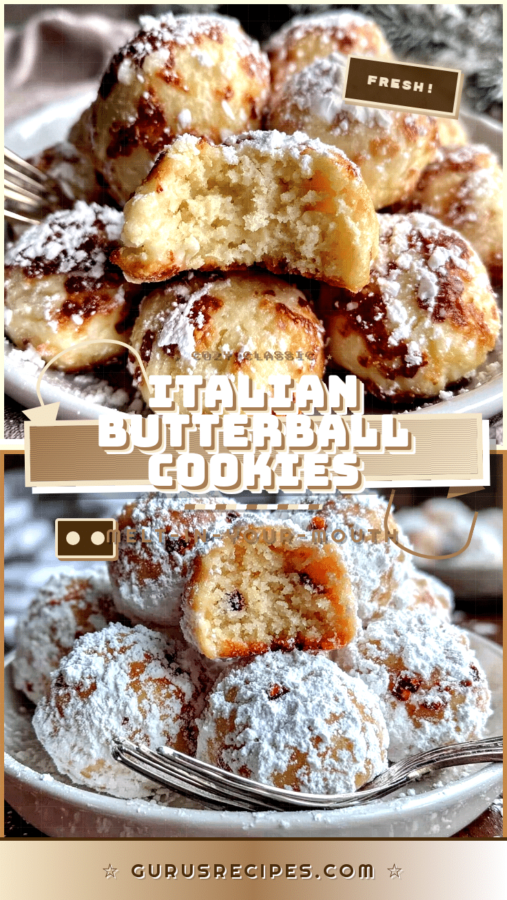 Italian Butterball Cookies recipe