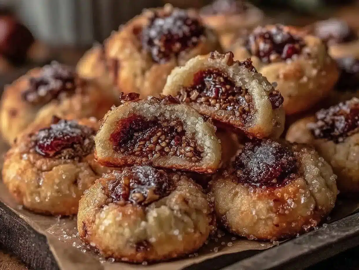 Italian fig cookies preparation steps