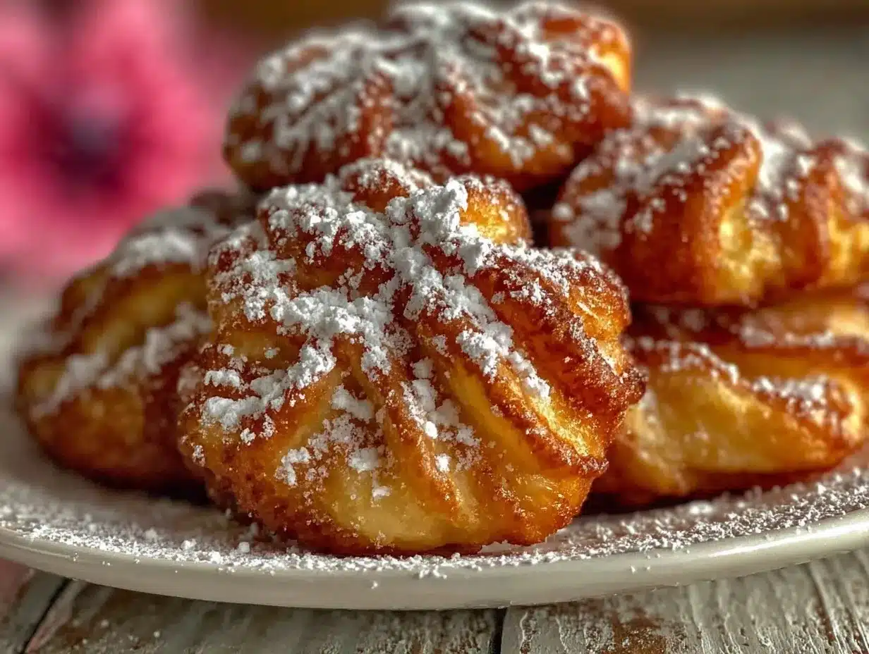 Kruschicki Polish fried pastries preparation steps