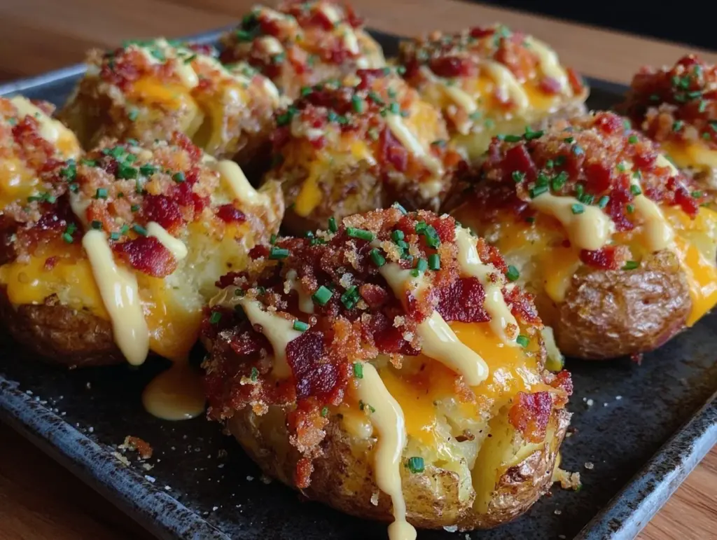 Loaded Bacon Ranch Smashed Potatoes - featured image