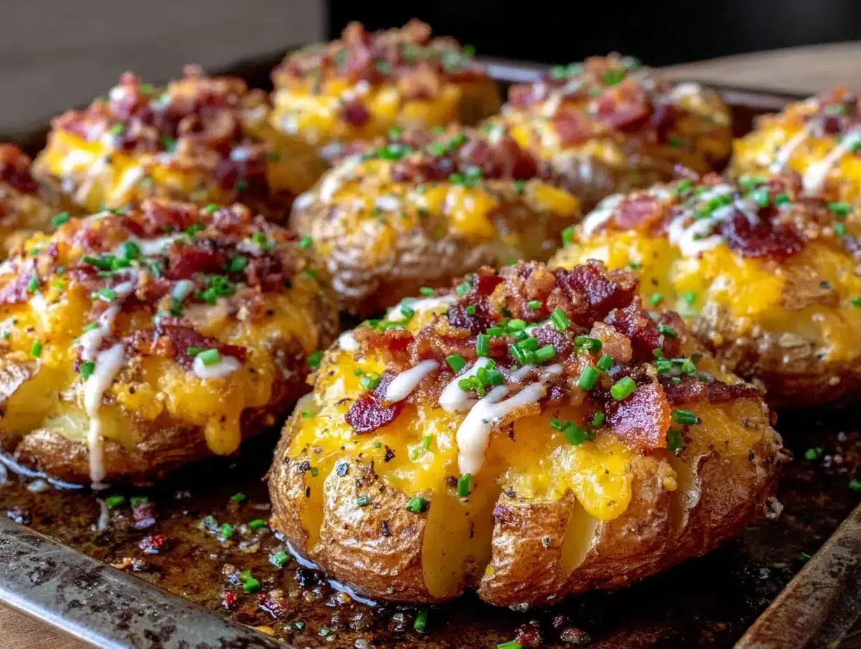 Loaded Bacon Ranch Smashed Potatoes preparation steps