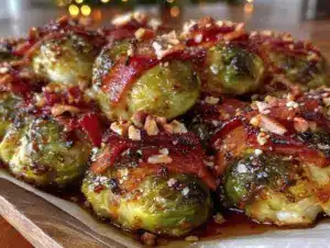 maple bacon brussels sprouts - featured image