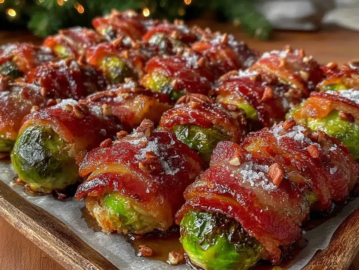 maple bacon brussels sprouts preparation steps