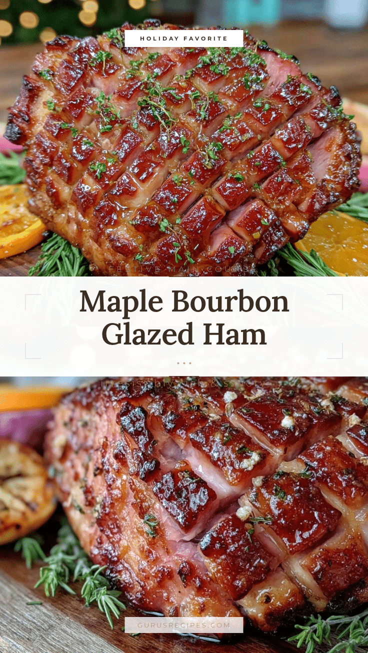 maple bourbon glazed ham recipe
