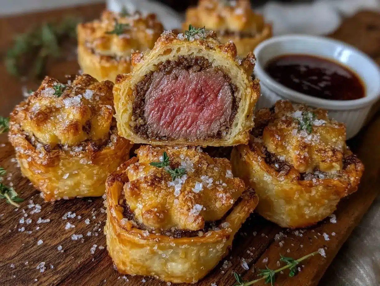 Mini Beef Wellington Bites preparation steps