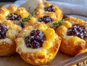 mini brie pastry cups - featured image