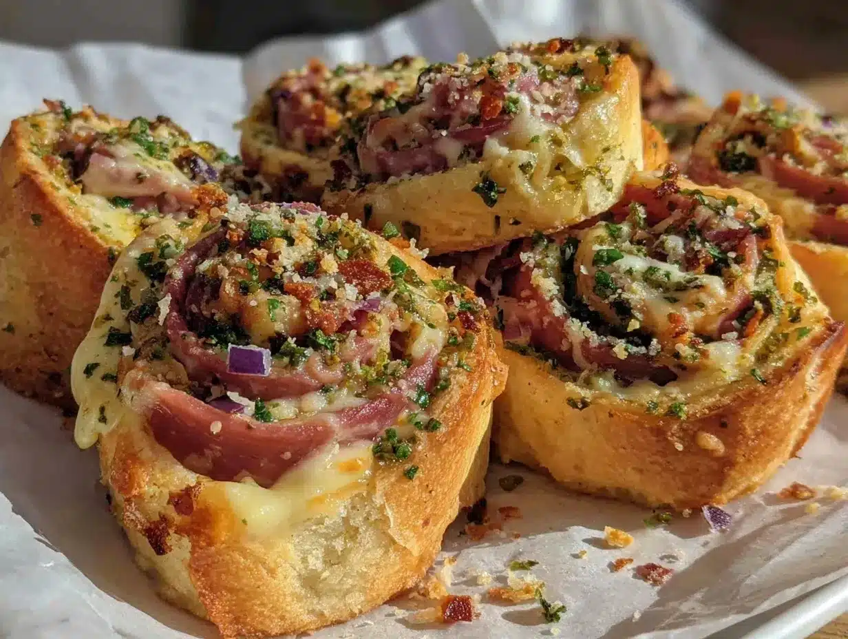 Muffuletta Pinwheels preparation steps