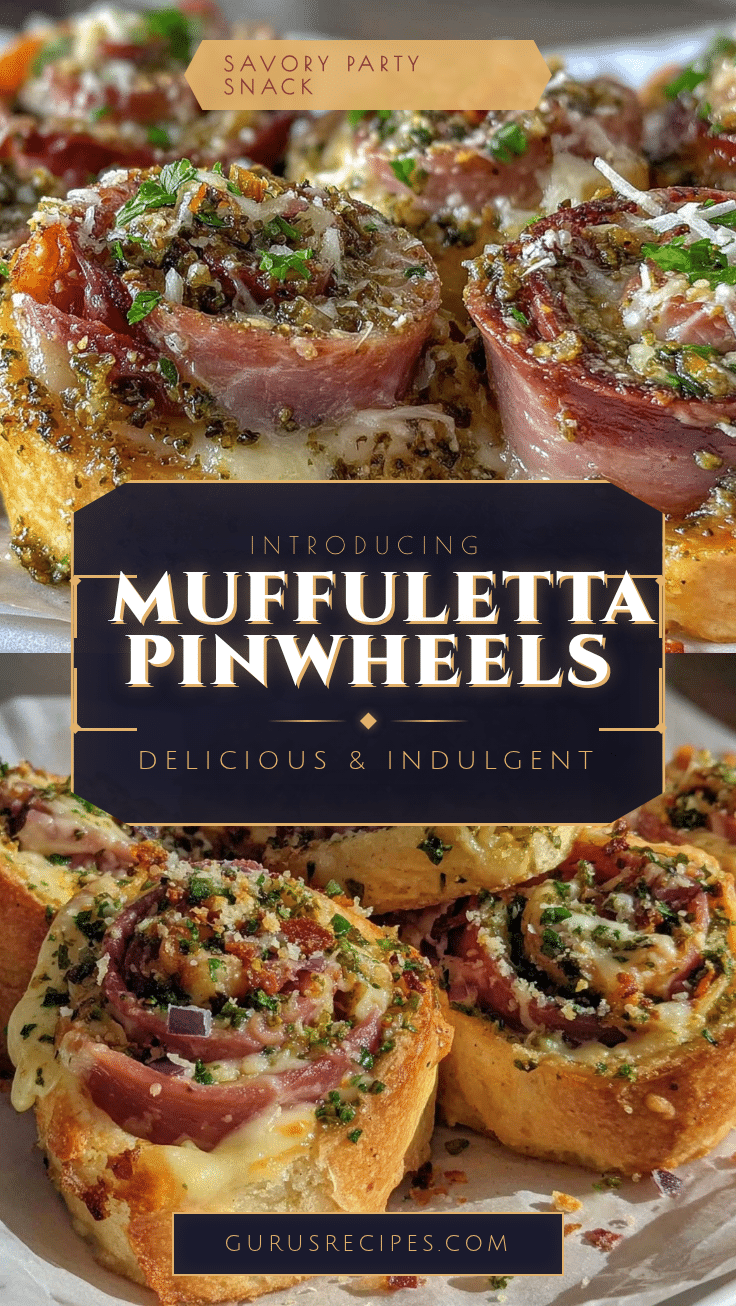 Muffuletta Pinwheels recipe