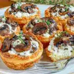 mushroom and goat cheese tarts - featured image