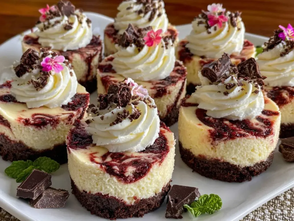 no-bake mini cheesecakes - featured image