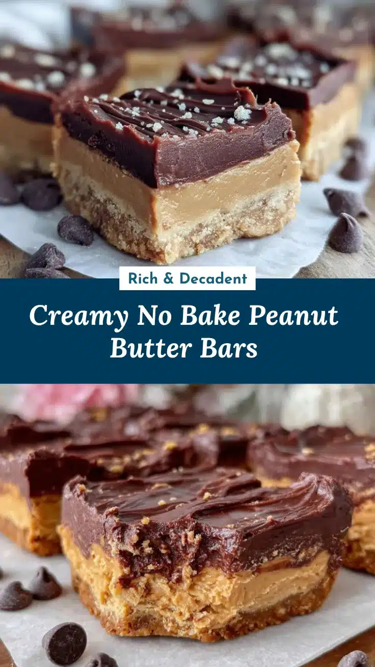 no bake peanut butter bars recipe