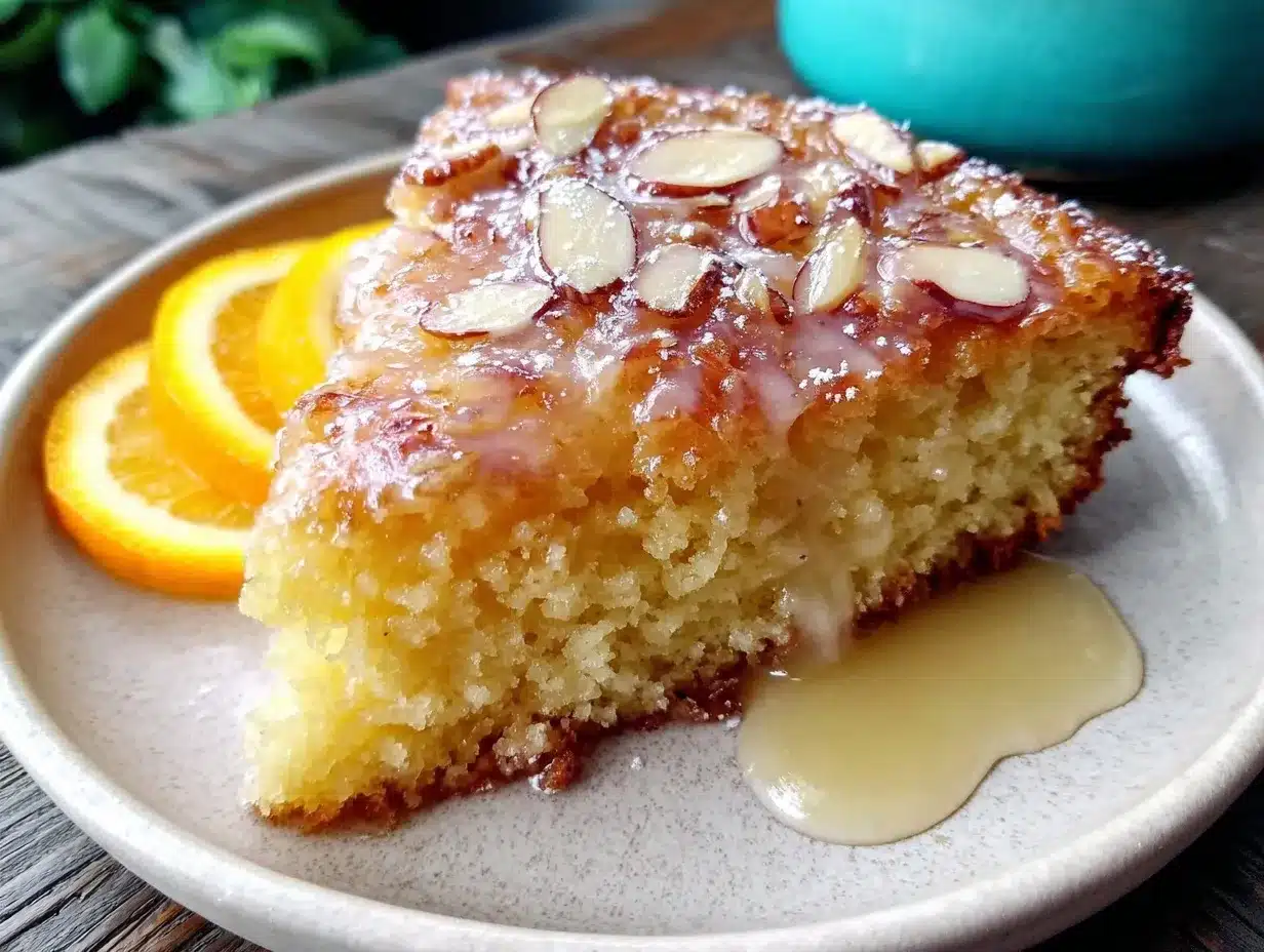 orange almond cake preparation steps