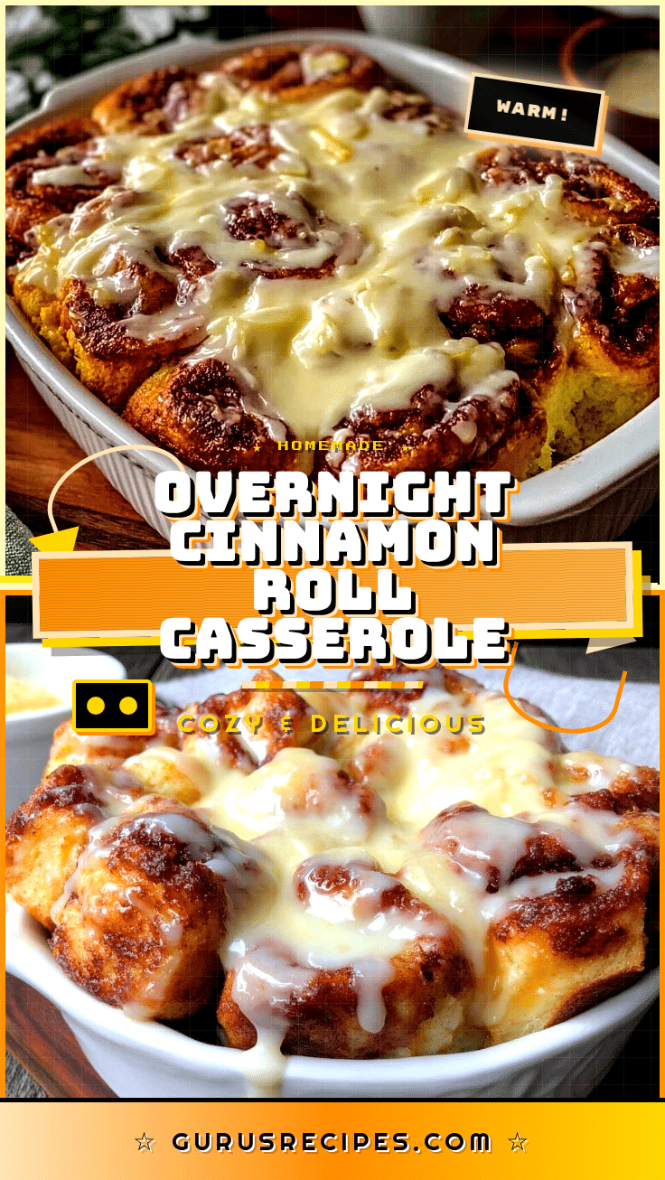 overnight cinnamon roll casserole recipe