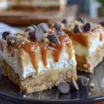 peanut butter cheesecake bars - featured image