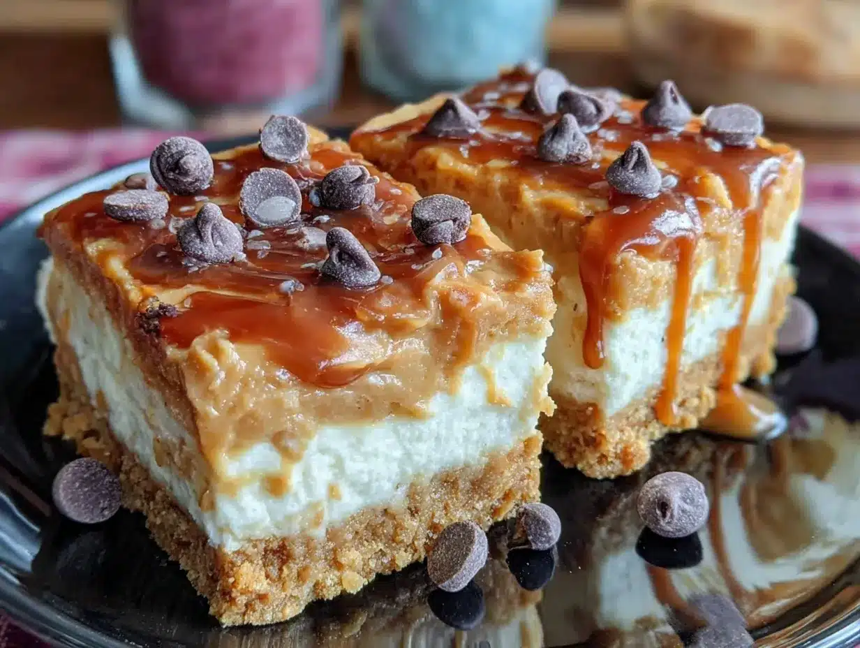 peanut butter cheesecake bars preparation steps