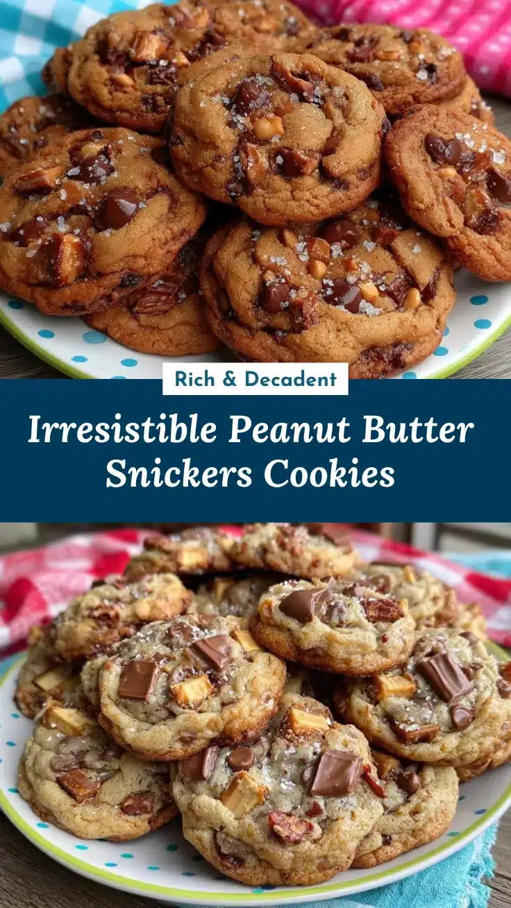 peanut butter Snickers cookies recipe