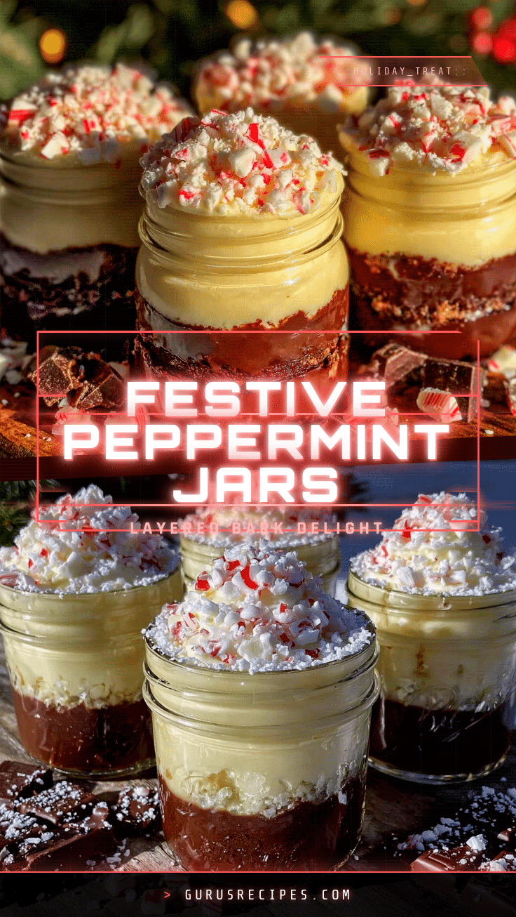 Peppermint Bark in Mason Jars recipe