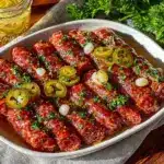 pickled sausage recipe - featured image