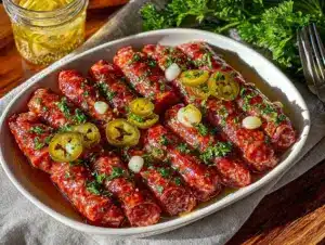 pickled sausage recipe - featured image