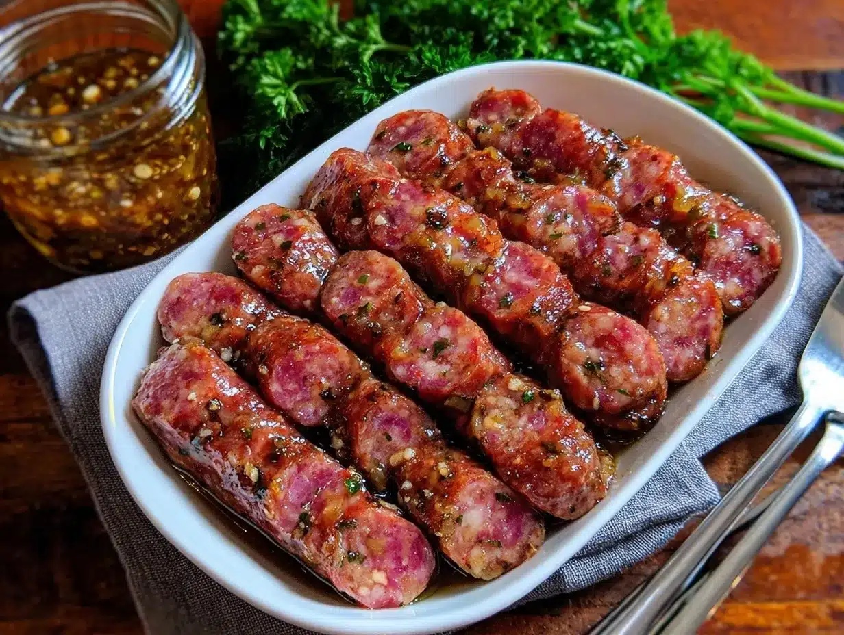 pickled sausage recipe preparation steps