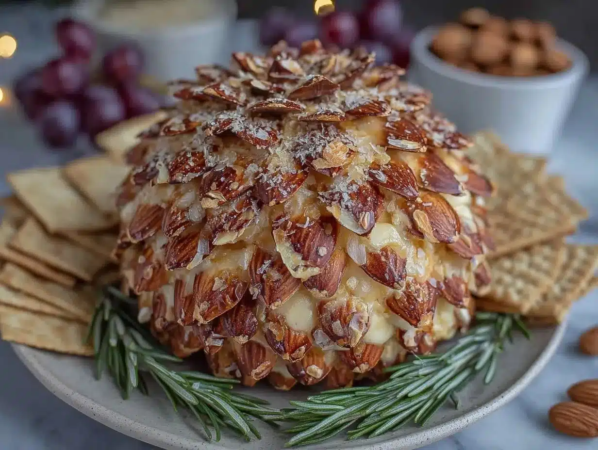 pine cone cheese ball preparation steps