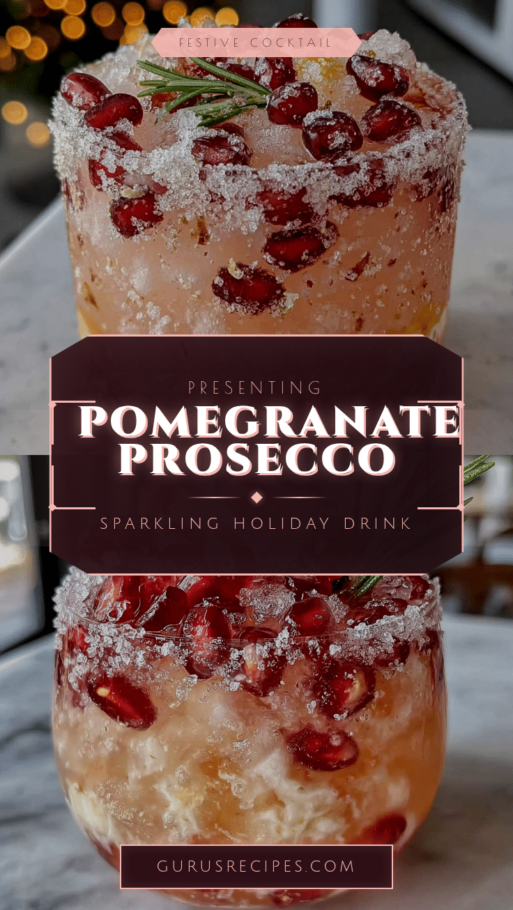 pomegranate prosecco cocktail recipe
