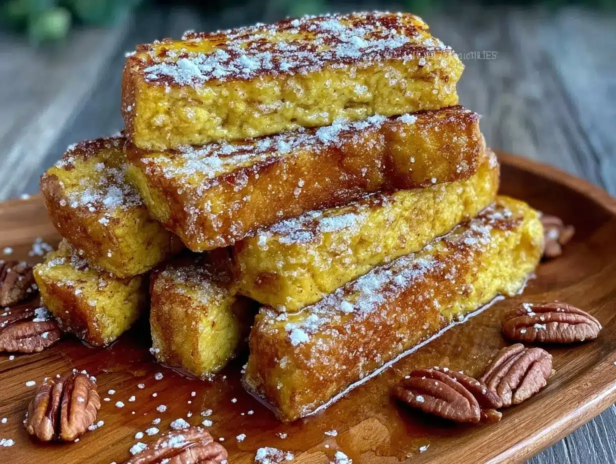 Pumpkin French Toast Sticks preparation steps