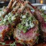rack of lamb with mint pesto crust - featured image