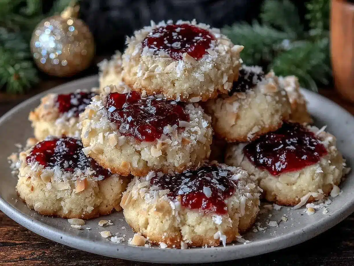 Raspberry And Almond Shortbread Thumbprints: Easy Festive Cookies Recipe