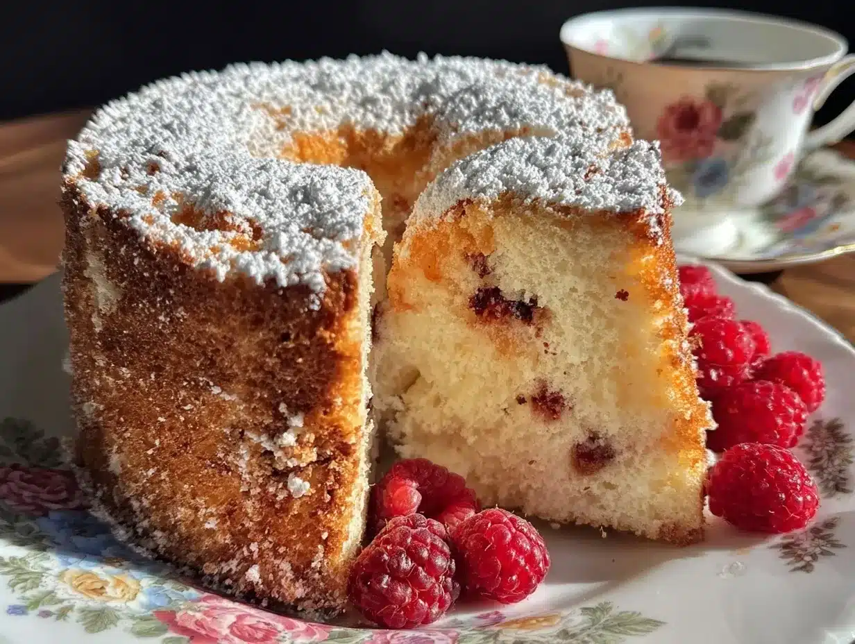 raspberry angel food cake preparation steps