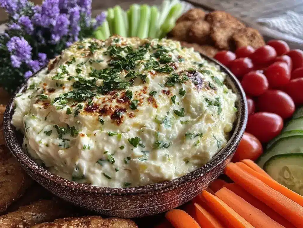 raw vegetable dip recipe - featured image