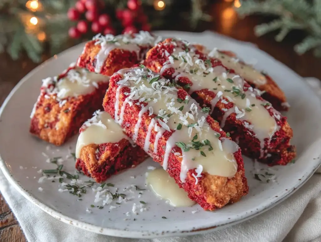 red velvet biscotti - featured image