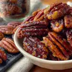 roasted pecans with sea salt - featured image