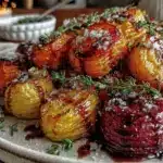 roasted root vegetables with balsamic glaze - featured image