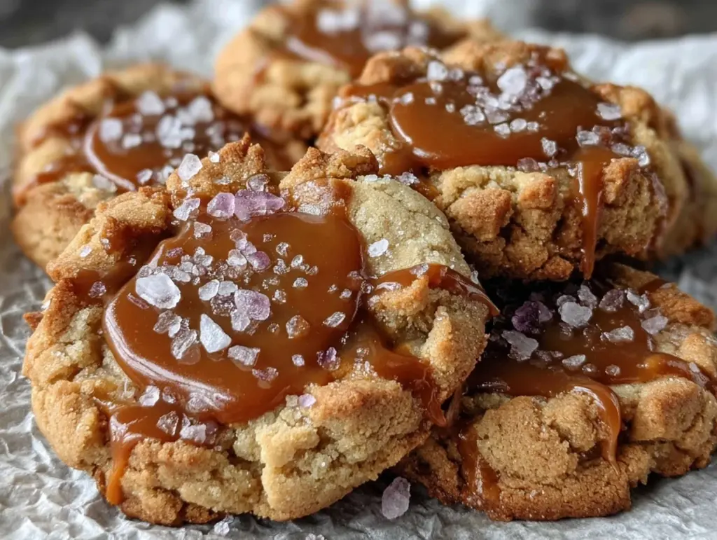 salted caramel cookies - featured image
