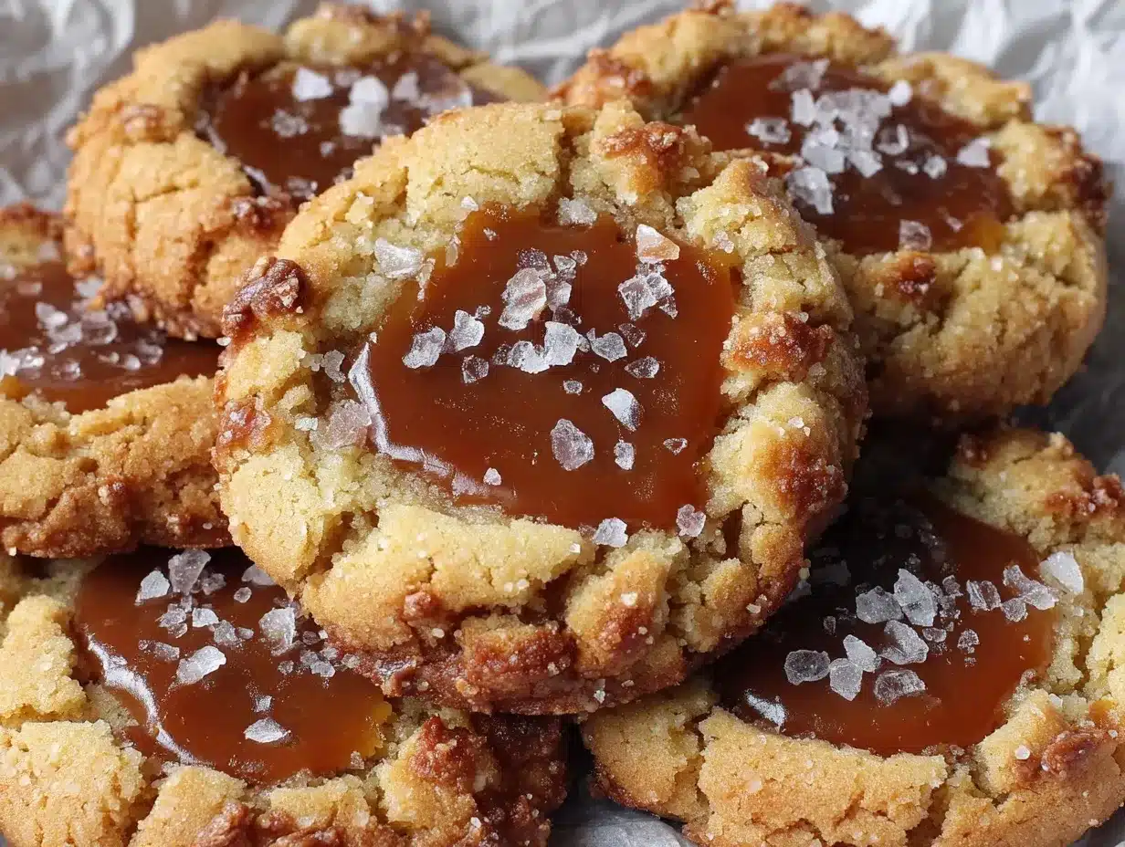 salted caramel cookies preparation steps