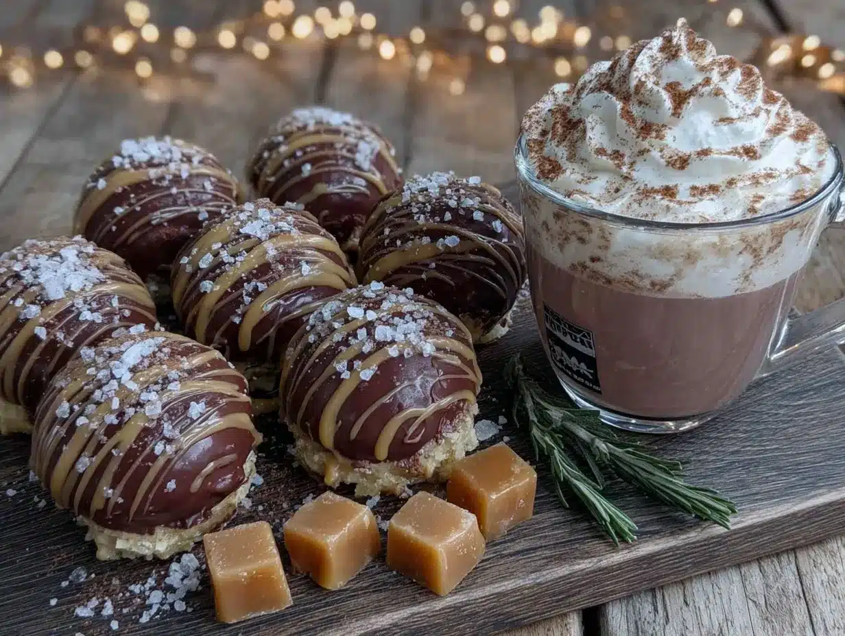 salted caramel hot chocolate bombs preparation steps